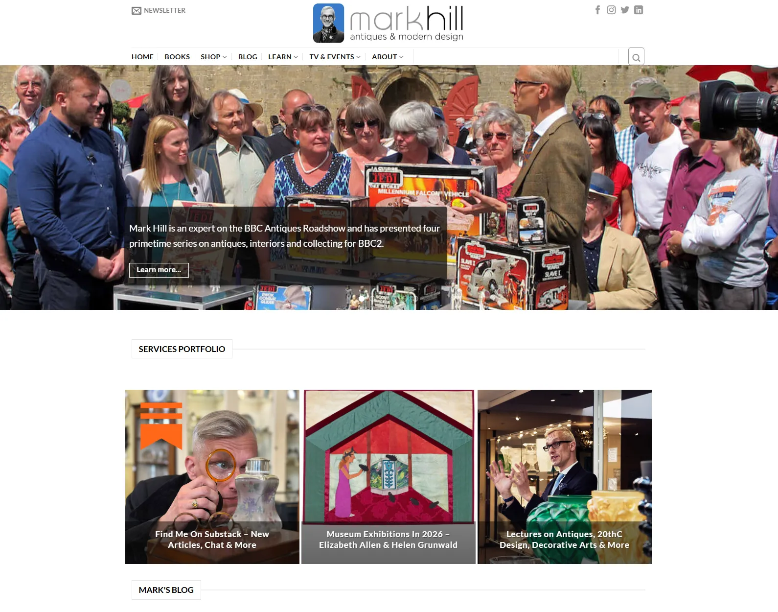 Mark Hill Publishing website preview